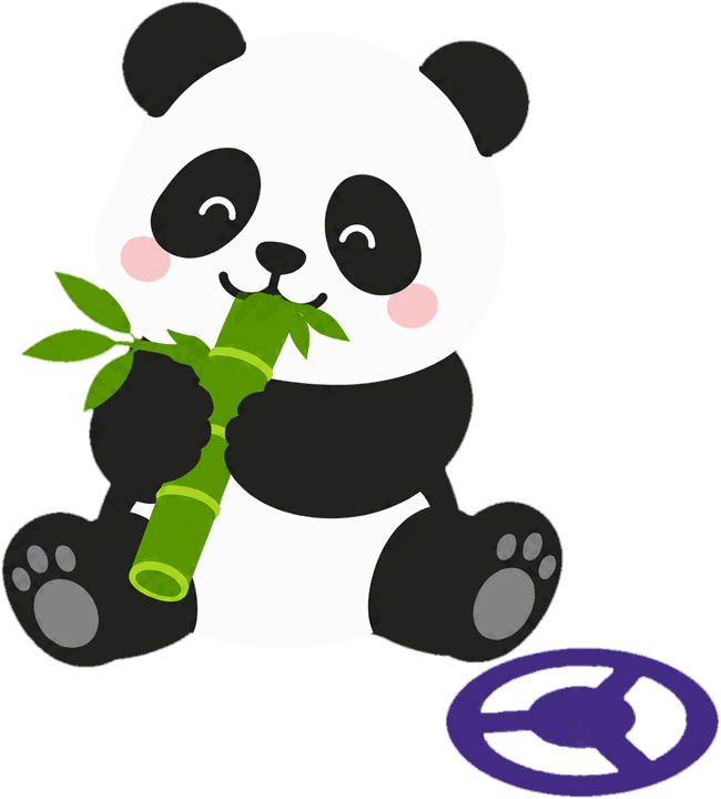 抱著竹子的阿巴